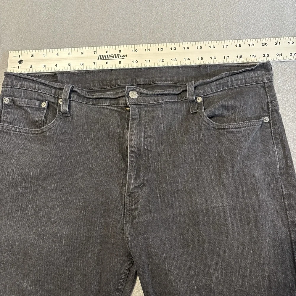 Levi's 569 Jeans Mens Fits 40x28 Black Denim Straight Leg Baggy Workwear Cotton
